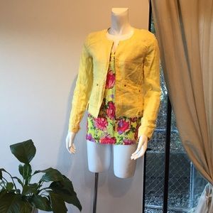 Michael Stars  Sunshine Yellow Raw Seam Jacket